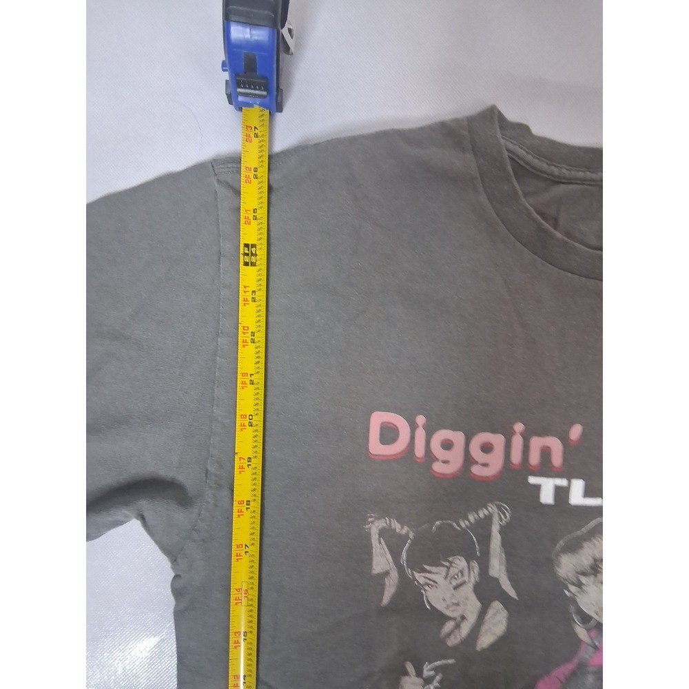 TLC Diggin On You XL T-Shirt Gray Anime Style R&B Music Tee L - Picture 5 of 6